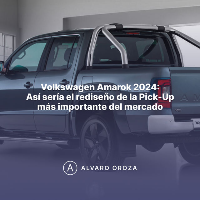VOLKSWAGEN AMAROK 2024: ASÍ SERÍA EL REDISEÑO DE LA PICK-UP