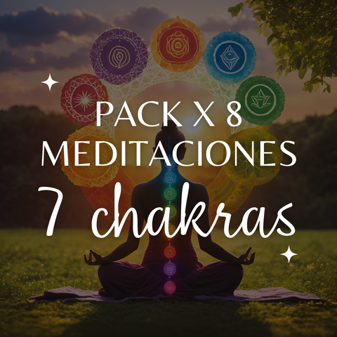 Pack x 8 Meditaciones 7 Chakras
