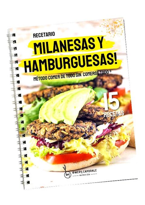 Recetario Milanesas y hamburguesas vegetarianas