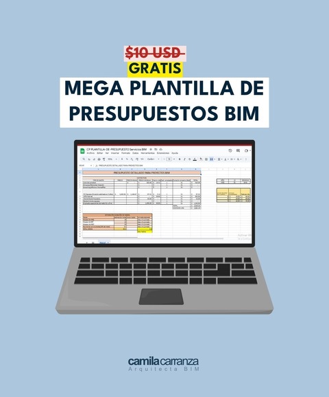 Plantilla para armar presupuestos de proyectos BIM