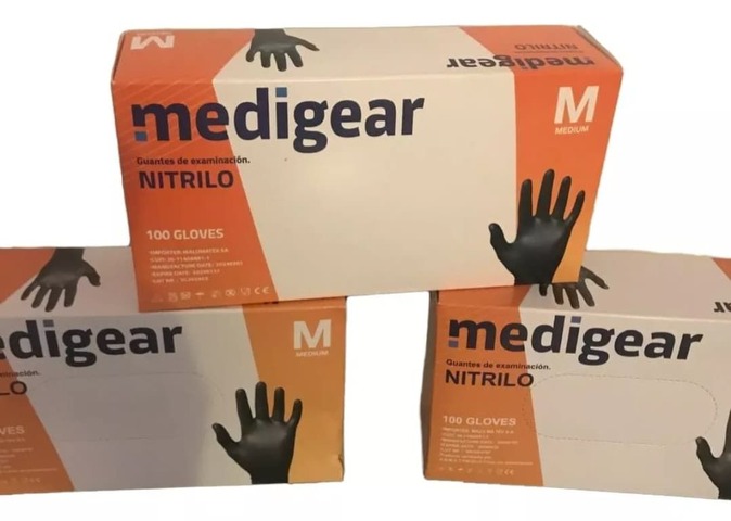 Guantes Nitrilo Negro Cajón Bulto Por Mayor 10 Cajas X 100 talle a Elección