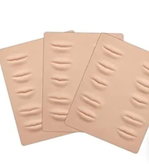 Piel Sintética Relieve 3D Boca Labios Práctica