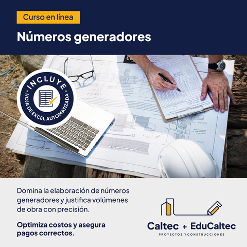 Números generadores de obra (Cuantificación)