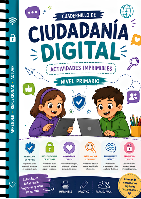 📘 Cuadernillo de Ciudadanía Digital para Nivel Primario