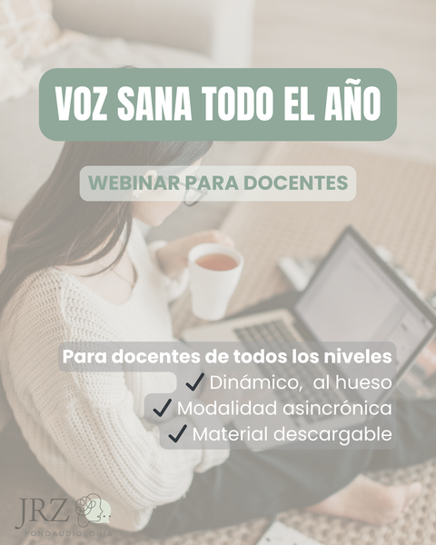 WEBINAR: Voz sana todo el año