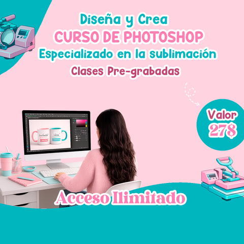 Curso Online de Photoshop enfocado en la sublimación