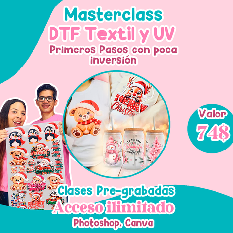 Masterclass DTF textil y UV, primeros pasos con poca inversión 