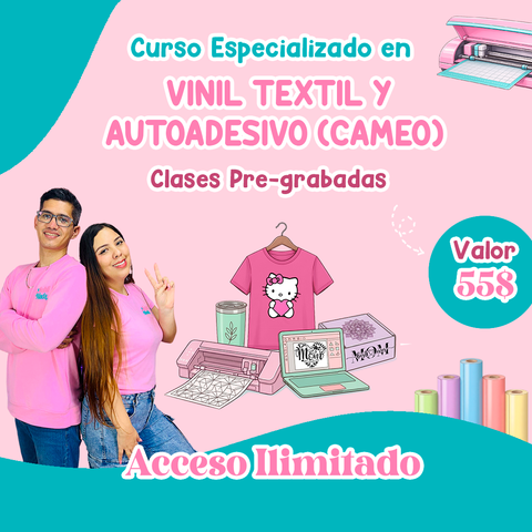 Curso Online de Vinil Textil y Vinil Autoadhesivo