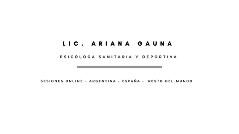 Reservas · Lic. Ariana Gauna, Psicóloga Sanitaria y Deportiva