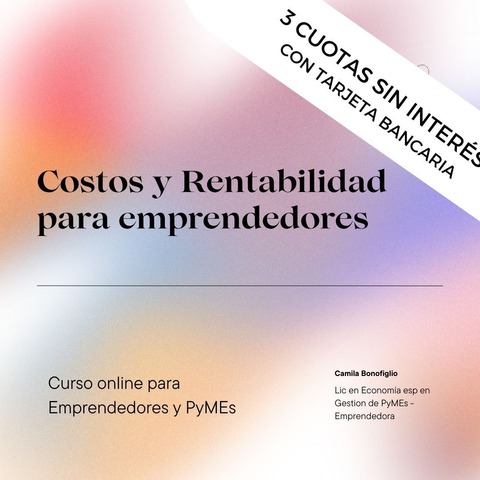 Costos y Rentabilidad para emprendedores