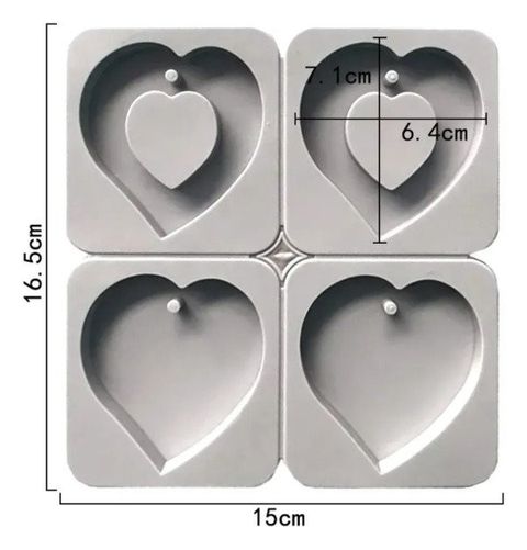 Molde tags perfumero corazón