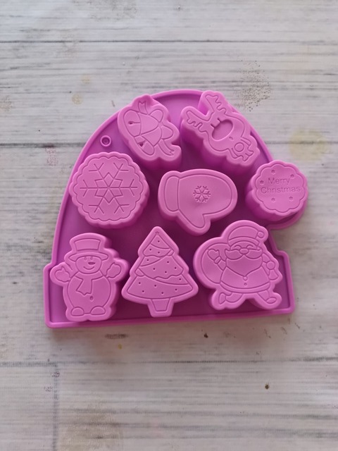 Molde de silicona navideño  6