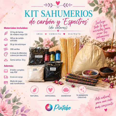 Kit para hacer sahumerios de carbón desde cero y sahumerios 