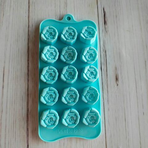 Molde silicona 15 rosas