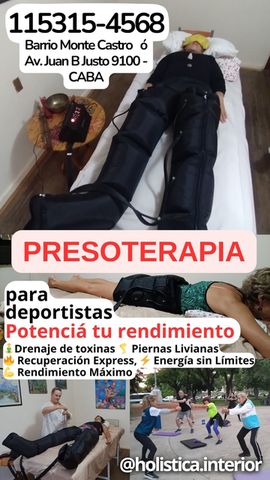 Presoterapia Holística y para deportistas