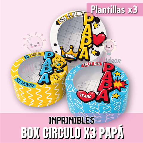 BOX CIRCULAR PAPÁ X3