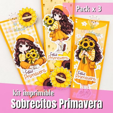 Porta objetos primavera listos para imprimir