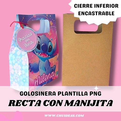 Golosinera recta con manijita