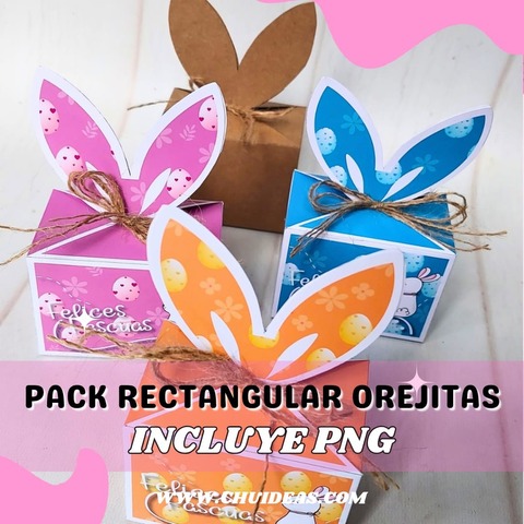 Pack box rectangular orejitas