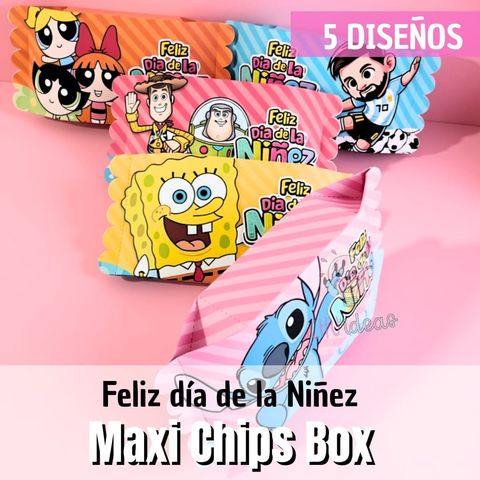 Box Maxi Chips Dia de la niñez