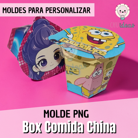 VASITOS COMIDA CHINA MOLDE PNG