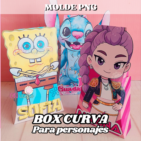 Molde de Golosinera curva para personajes