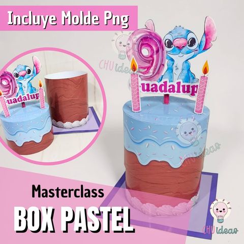 Box Pastel Masterclass armado + Molde PNG