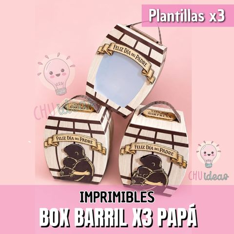 BOX BARRIL PAPÁ X3