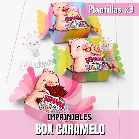 BOX CARAMELO CAPIBARA X3