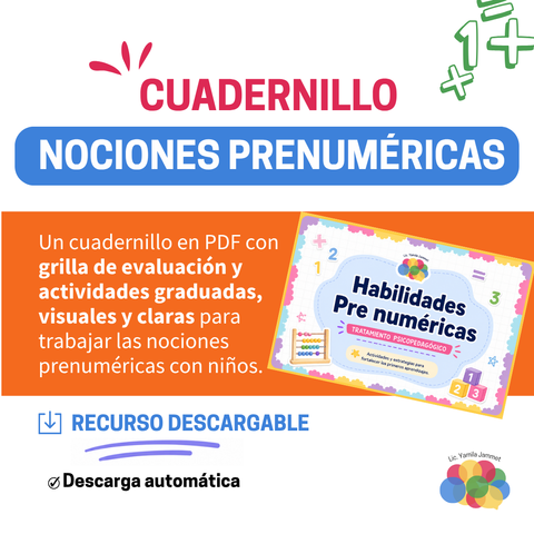 Cuadernillo Nociones Pre numéricas
