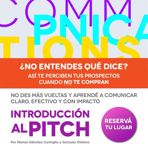 Introducción al Pitch de Ventas | Masterclass | On line