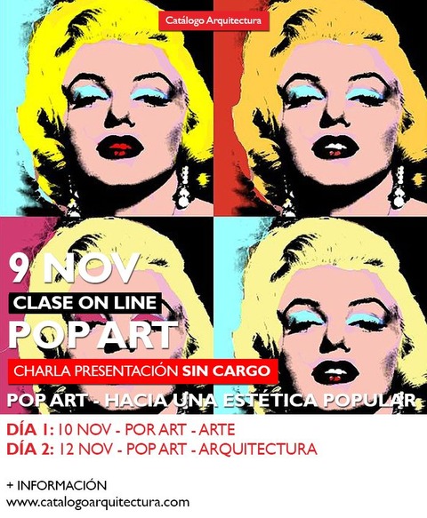 9 NOVIEMBRE - 19:30hs (Arg) Arte Pop - Charla Presentación de la saga: Pop Art, Hacía una Estética Popular.