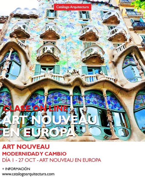 27 OCTUBRE - 19:30hs (Arg) Art Nouveau en Europa - Día 1 de la saga: Art Nouveau, Modernidad y Cambio