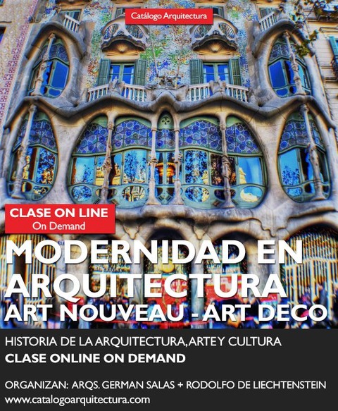 CURSO ONLINE: Modernidad en Arquitectura - Art Nouveau + Art Deco