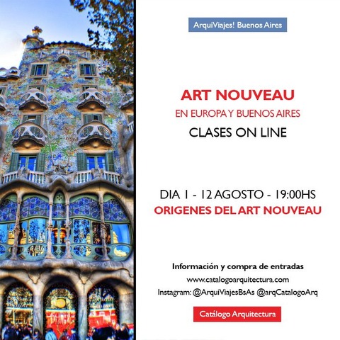 12 AGOSTO - Art nouveau Europa y Buenos Aires - Día: 1 (de 2) Orígenes del Art Nouveau