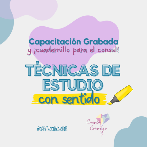 Técnicas de Estudio para Adolescentes - Cuadernillo + Capacitación