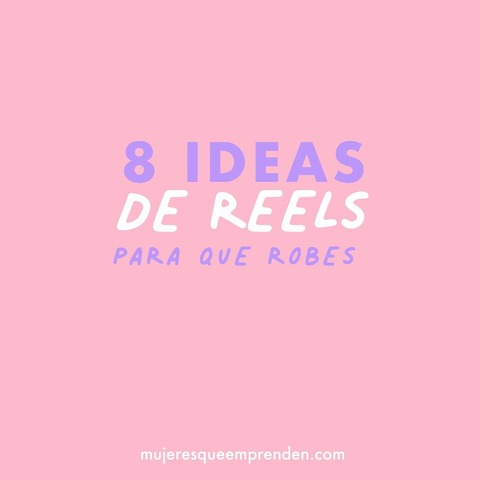Recurso gratis - Ocho ideas para reels