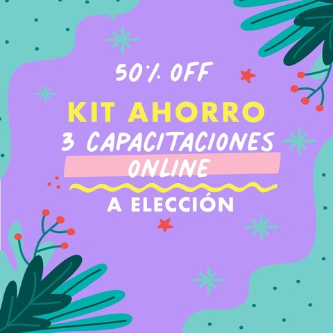 KIT AHORRO x 3 CAPACITACIONES