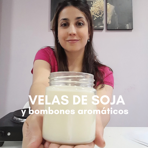 VELAS DE SOJA EN ENVASE Y BOMBONES AROMÁTICOS 