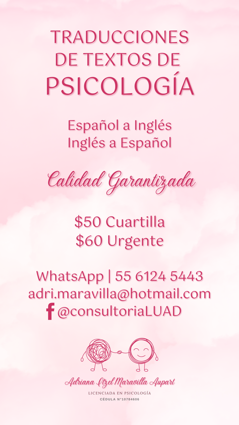 Traducciones de textos de psicología
