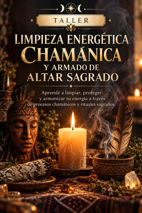 MASTERCLASS LIMPIEZA ENERGÉTICA CHAMÁNICA Y ARMADO DE ALTAR SAGRADO