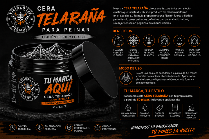 Cera Telaraña para Peinar