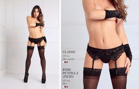 lenceria ligas y medias