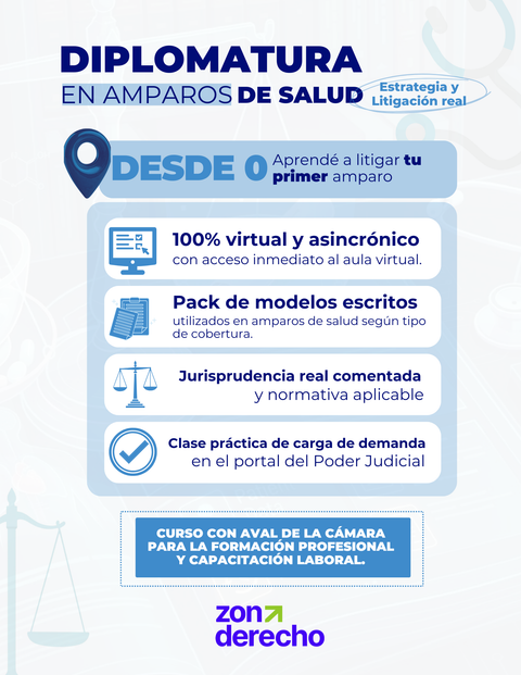 DIPLOMATURA EN AMPAROS DE SALUD: Estrategia y litigación real