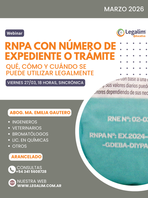 RNPA con número de expediente o trámite