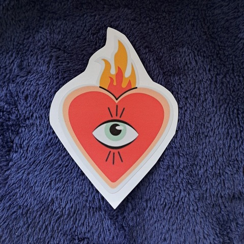 STICKER XL CORAZÓN SAGRADO