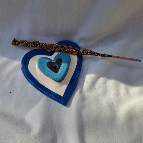 PORTASAHUMERIO CORAZÓN AZUL