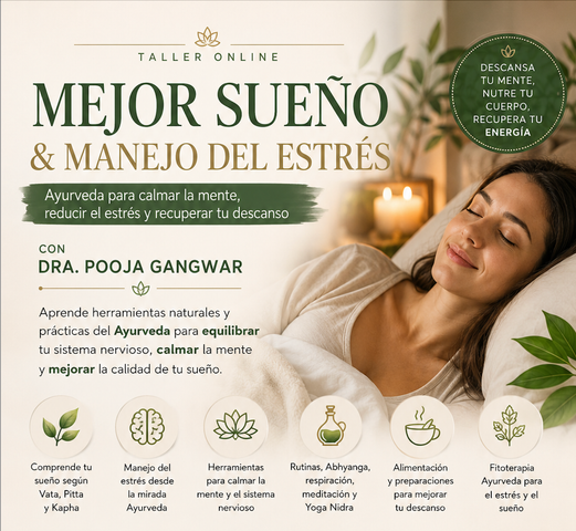 Duerme Mejor, Vive Mejor — Sueño, Estrés y Ayurveda