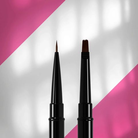 pincel liner doble cara 7 mm / para gel 7 mm