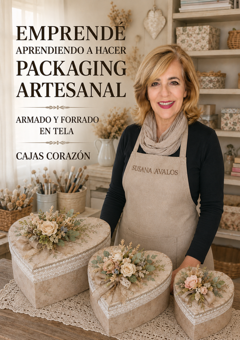  PACKAGING ARTESANAL- CAJAS CORAZÓN